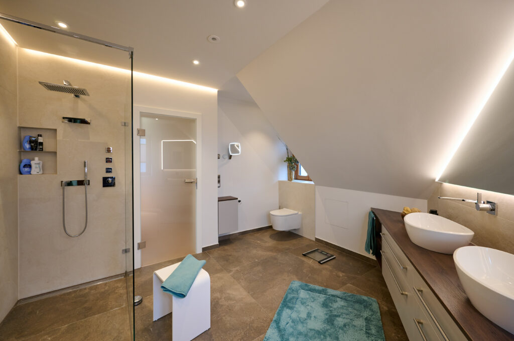 Badezimmerplanung Fliesenspiegel
